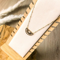 Collier doré rayon de soleil