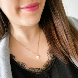 Collier doré coeur