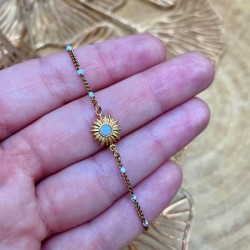 bracelet soleil blanc