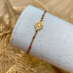 bracelet connecteur fleur