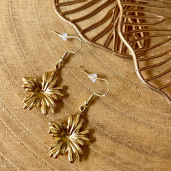 Boucles d'oreilles dorées...