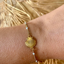 bracelet connecteur coquillage