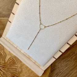 Collier doré en Y JASMINE