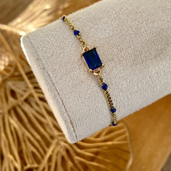 bracelet bleu saphir