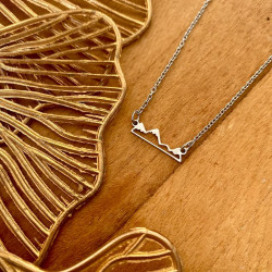 collier en acier argenté