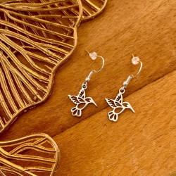 boucles d'oreilles colibri