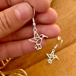 boucle argenté oiseau