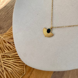 collier pendentif eventail