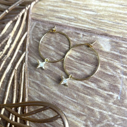 Créoles dorées ETOILE