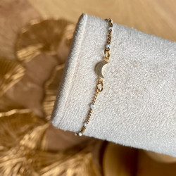 Bracelet doré LUNE BLANCHE
