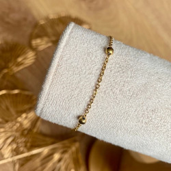 Bracelet doré PERLES