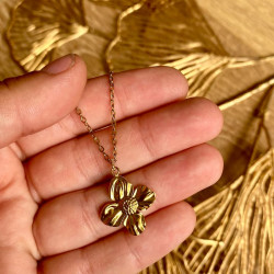 Collier doré FLEUR DOREE