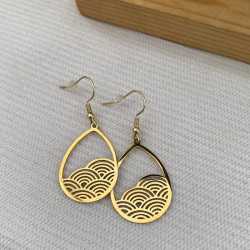 Boucles d'oreilles dorées NAMI