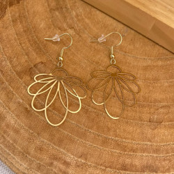 Boucles d'oreilles dorées...
