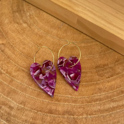 Boucles d'oreilles dorées...