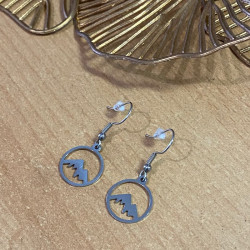 Boucles d'oreilles dorées...