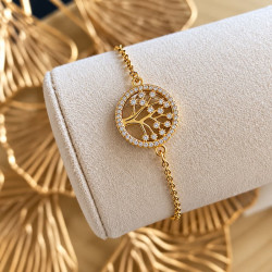 Bracelet doré VIE