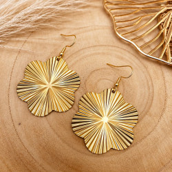 Boucles d'oreilles dorées...