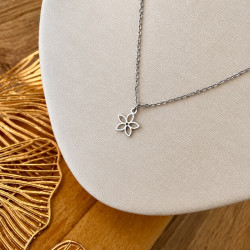 Collier argenté FLORA