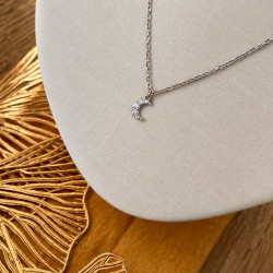 Collier argenté LUNA