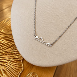 Collier argenté ALPES