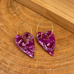 Boucles d'oreilles dorées...