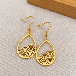 Boucles d'oreilles dorées NAMI
