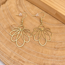 Boucles d'oreilles dorées...