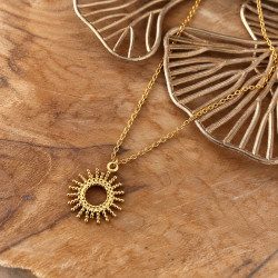 Collier doré SOLEA
