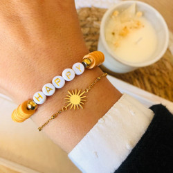 Bracelet doré soleil