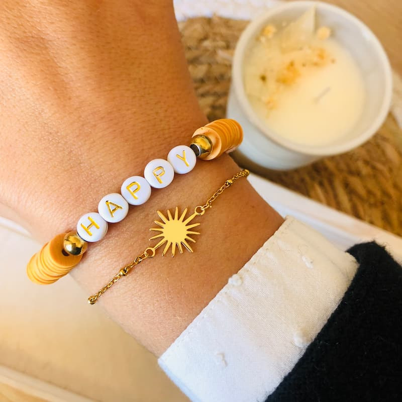 Bracelet SOLEIL fabriqué à la main avec amour