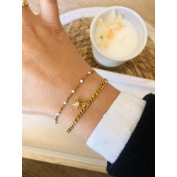 Bracelet doré gourmette