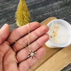 Collier vue sur la main