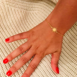 Bracelet soleil porté